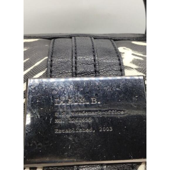 L.A.M.B. BY GWEN STEFANI DESIGNER ZEBRA BARREL BAG - Picture 3 of 13